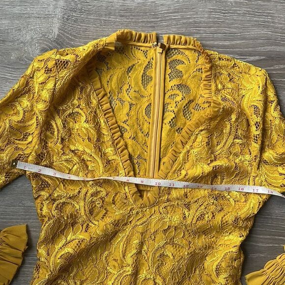 Alexis Yellow Mini Dress - Picture 10 of 13